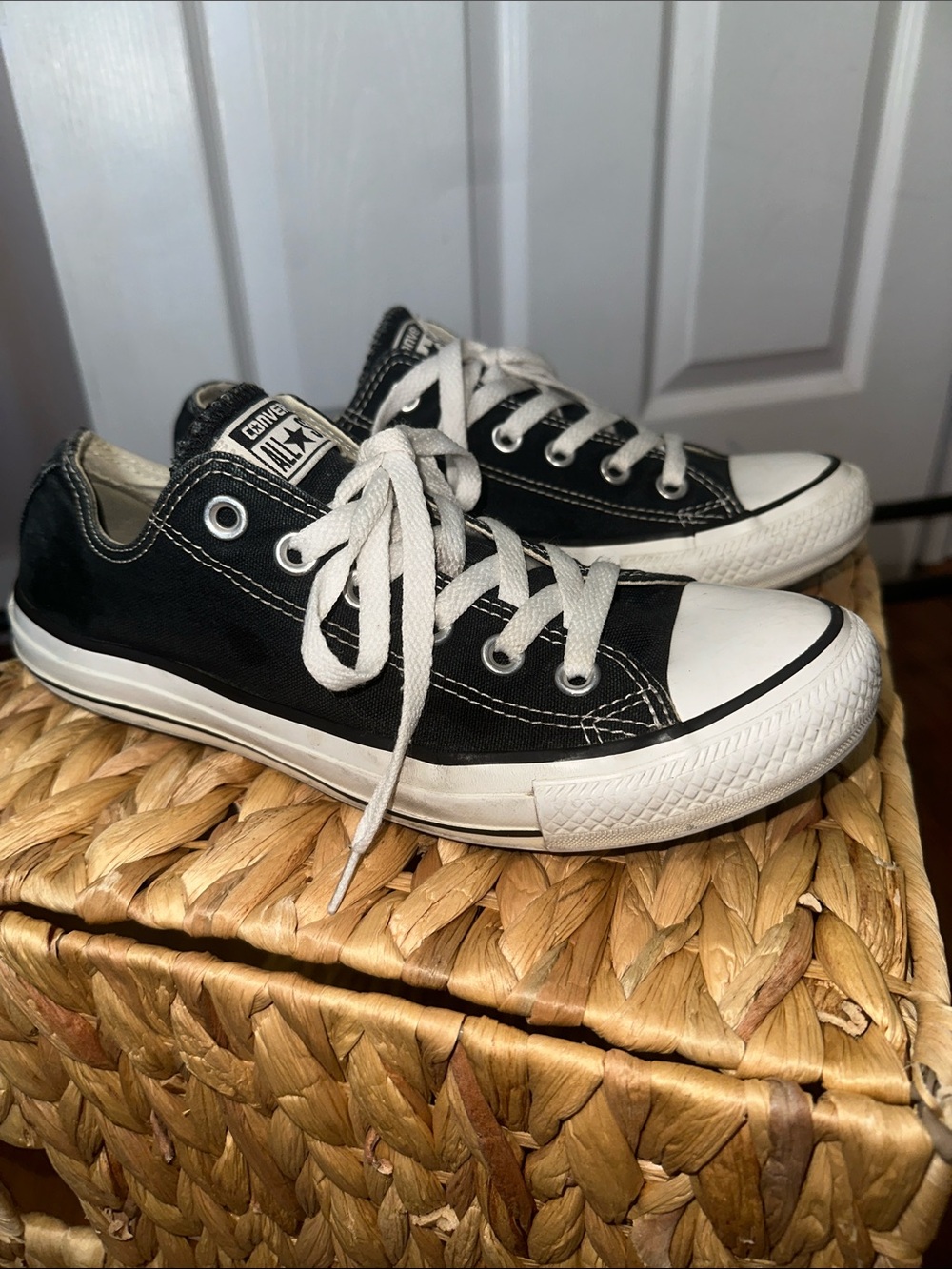 Converse Black and White Low Top Sneakers